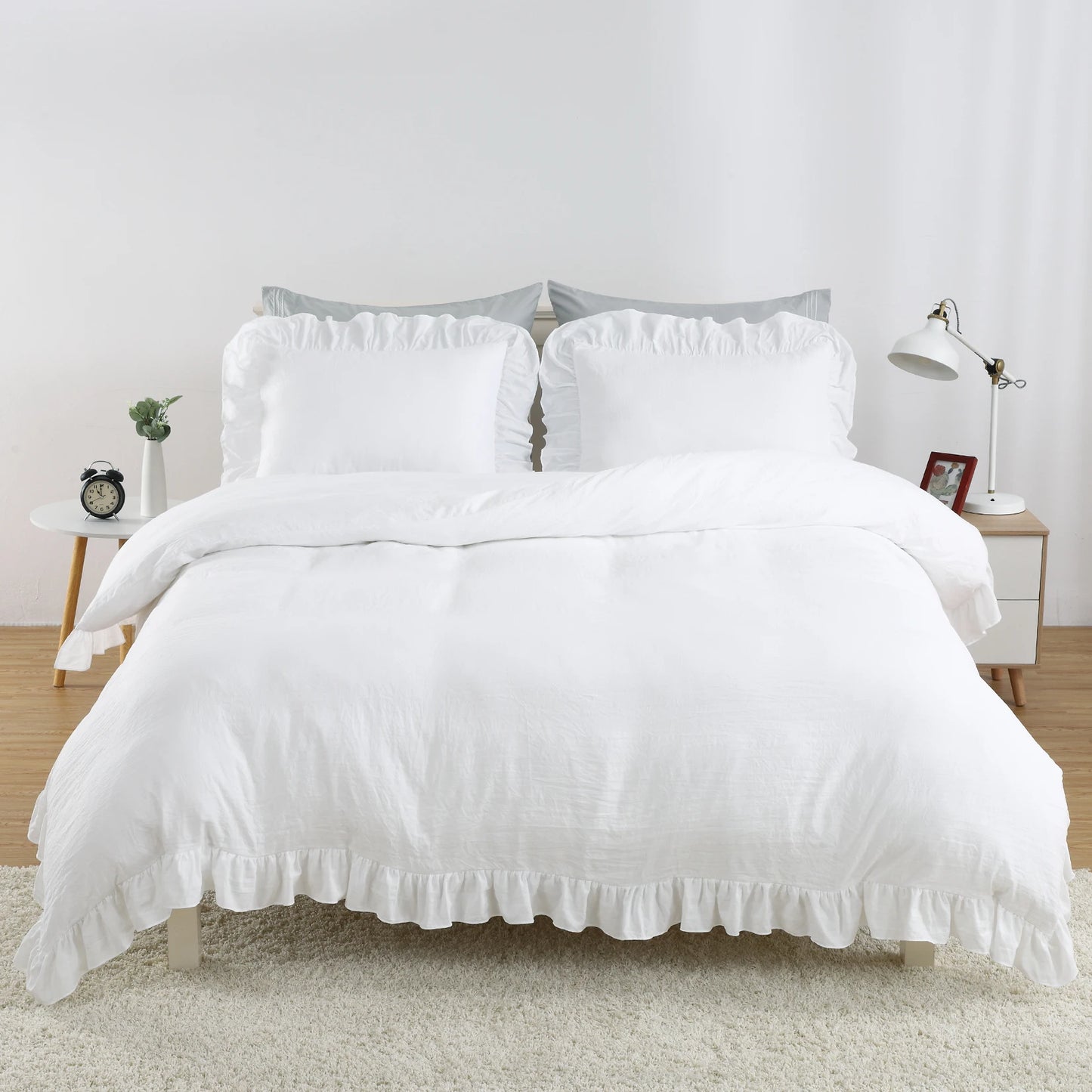 Breez Lotus Leaf Edge Duvet Cover Set Polyester Bedding