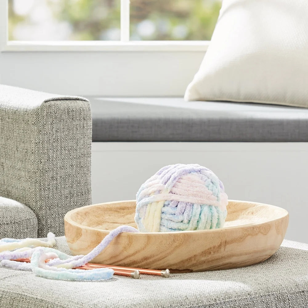 XMSJH Super Bulky Chenille Yarn Variegated Easy Care Pack