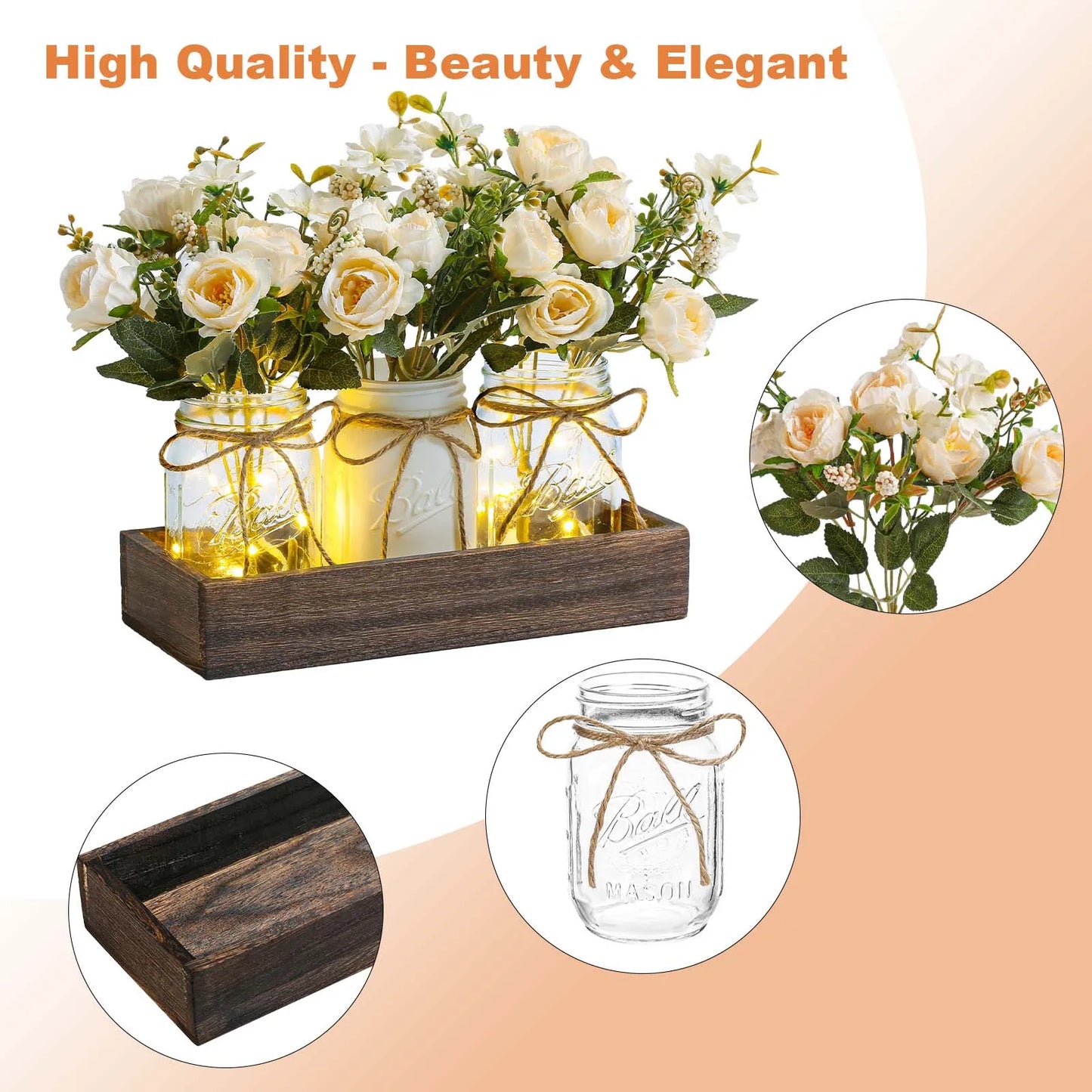 Breez Retail Therapy Artificial Silk Flowers With Led Lights