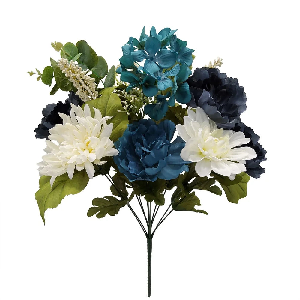 CN Fujian Artificial Hydrangea Peony Bouquet Home Decor
