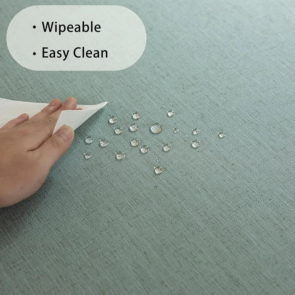 Fujian Craft of Weaving Linen Blend Waterproof Tablecloth
