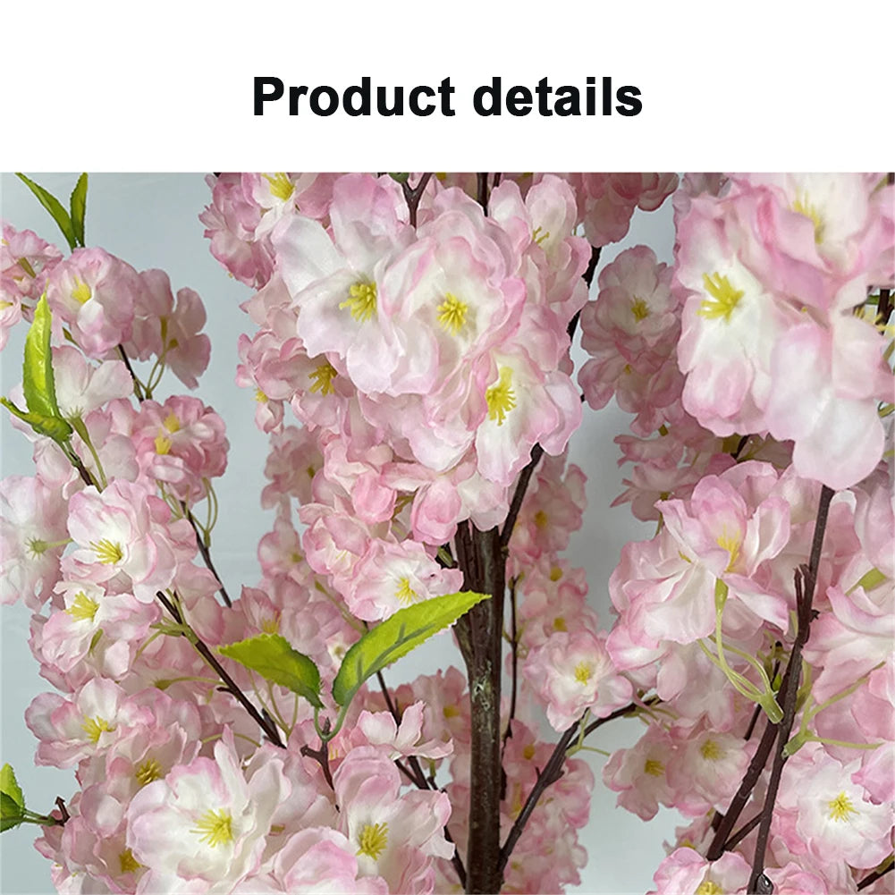 TWISTER Artificial Cherry Blossom Tree Tall Potted Decor