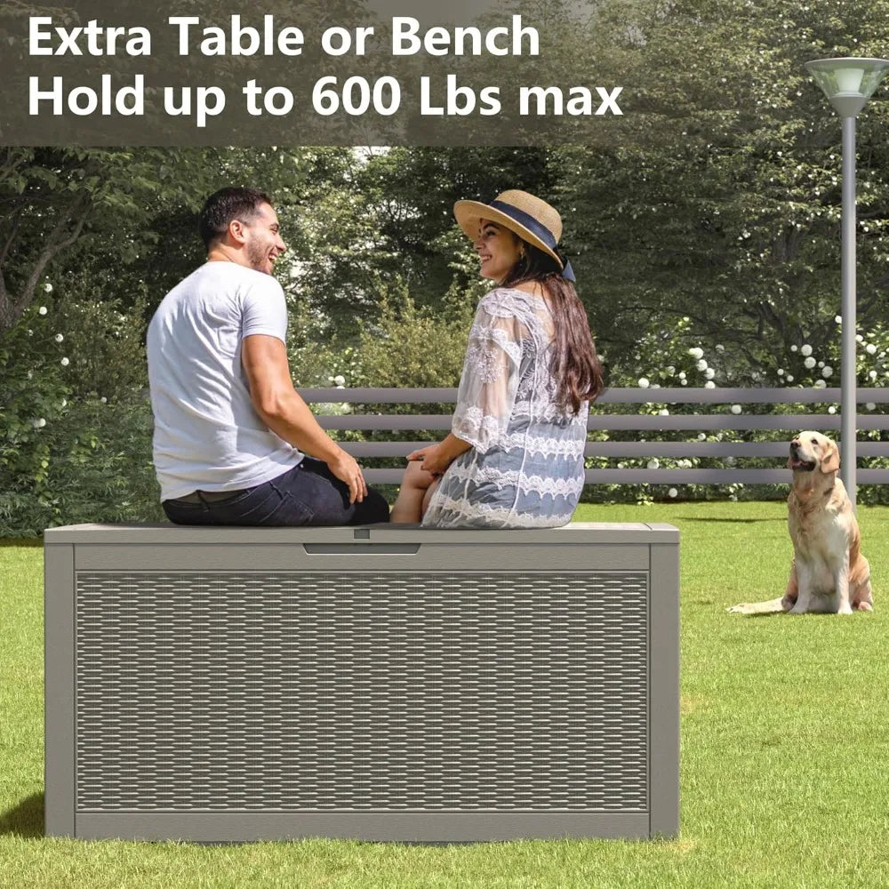 Deck Box Outdoor Storage for Patio Furniture and Tools