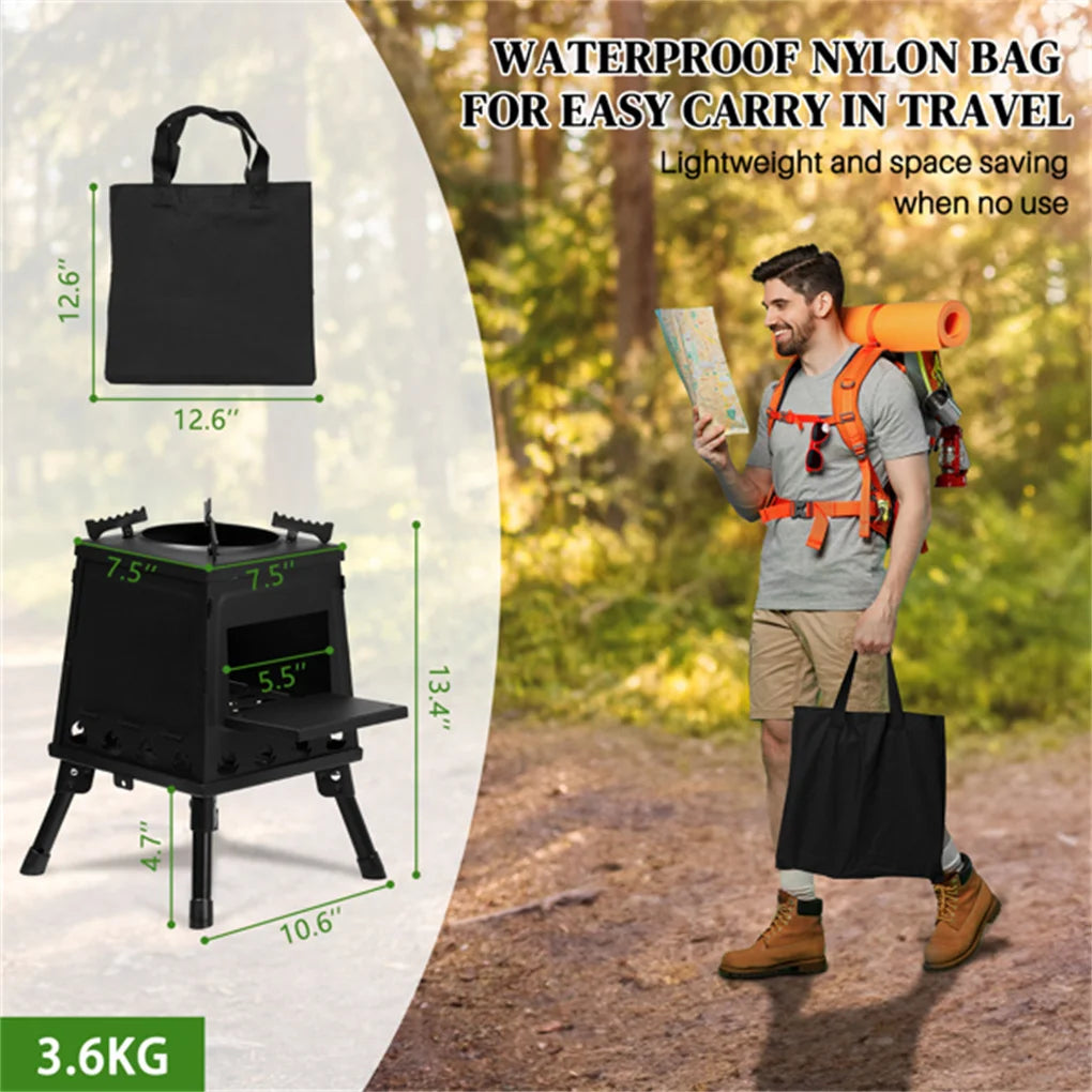 Breez Retail Therapy Portable Windproof Outdoor Wood Heater