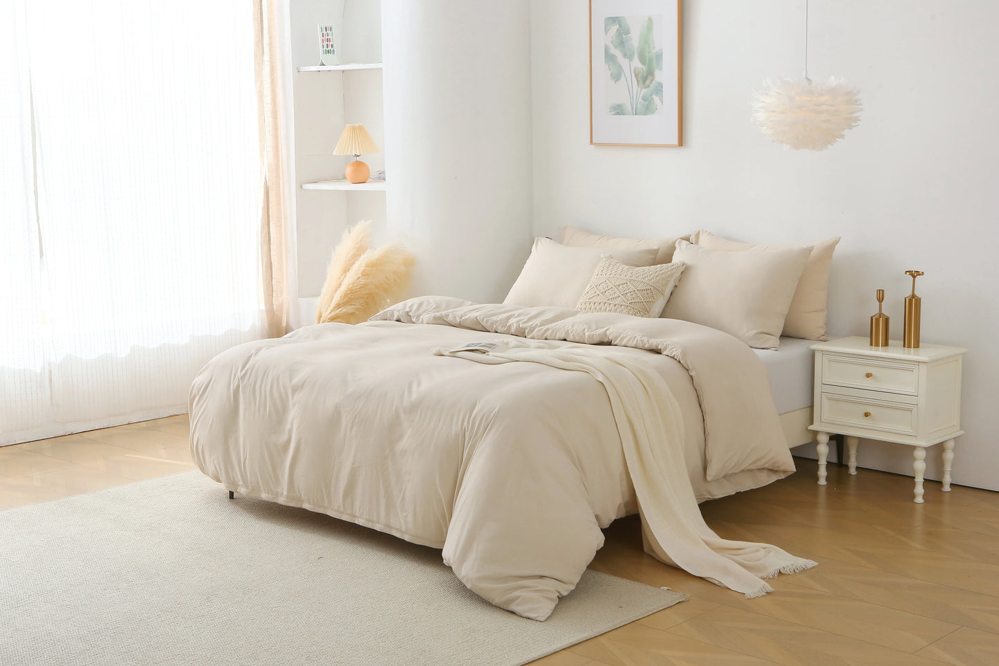 Sichuan Craft of Weaving Duvet Cover Set Pillow Shams