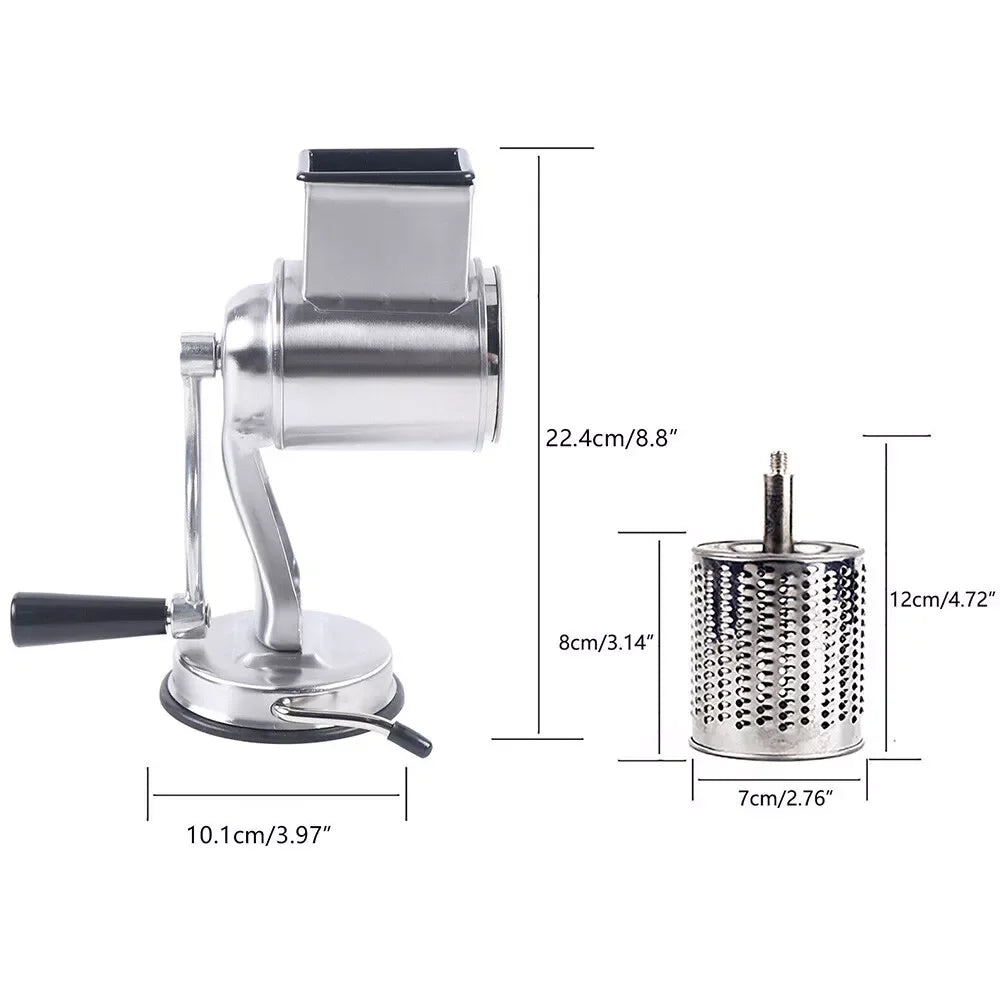 Fruit And Vegetable Tools Rotary Cheese Grater Five Blades