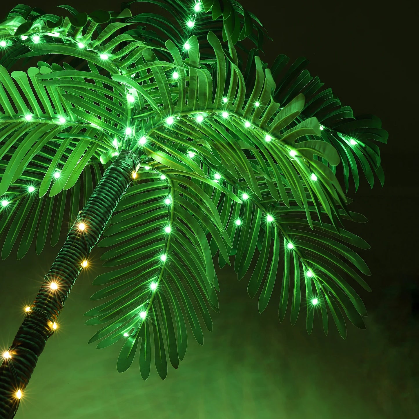 Solar Lighted Palm Tree LED for Tiki Bar Christmas Decor