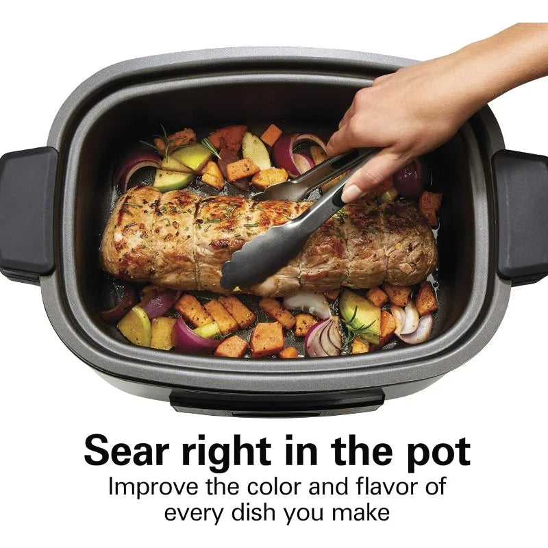 Hamilton Beach 9 In 1 Programmable Slow Cooker Sear