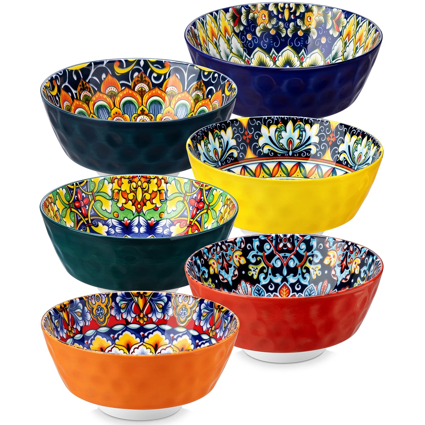 Malacasa Ceramic Soup Bowls Set Dishwasher Safe Dinnerware