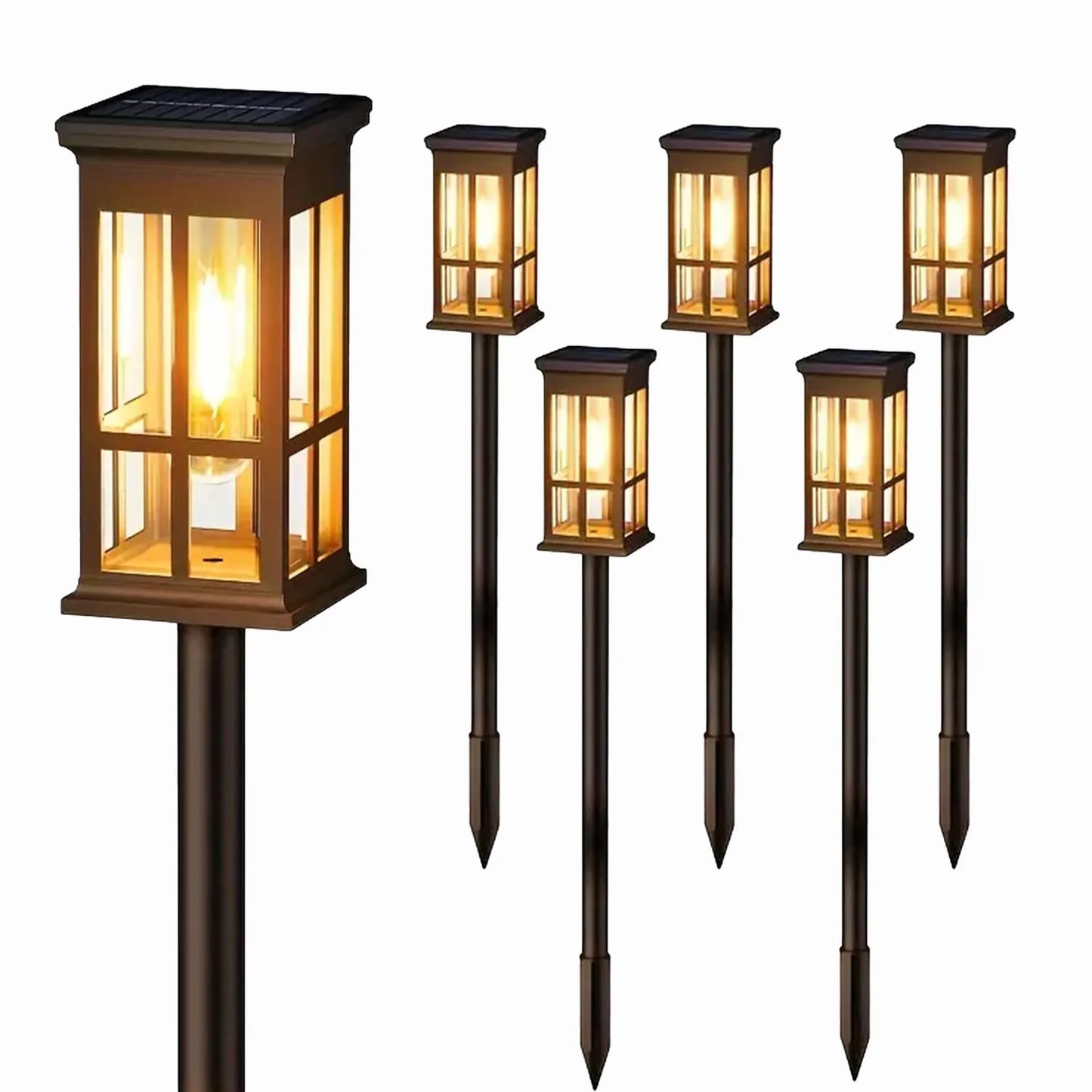 KPSTEK Solar Pathway Lights Pack Patio Sidewalk Outdoor