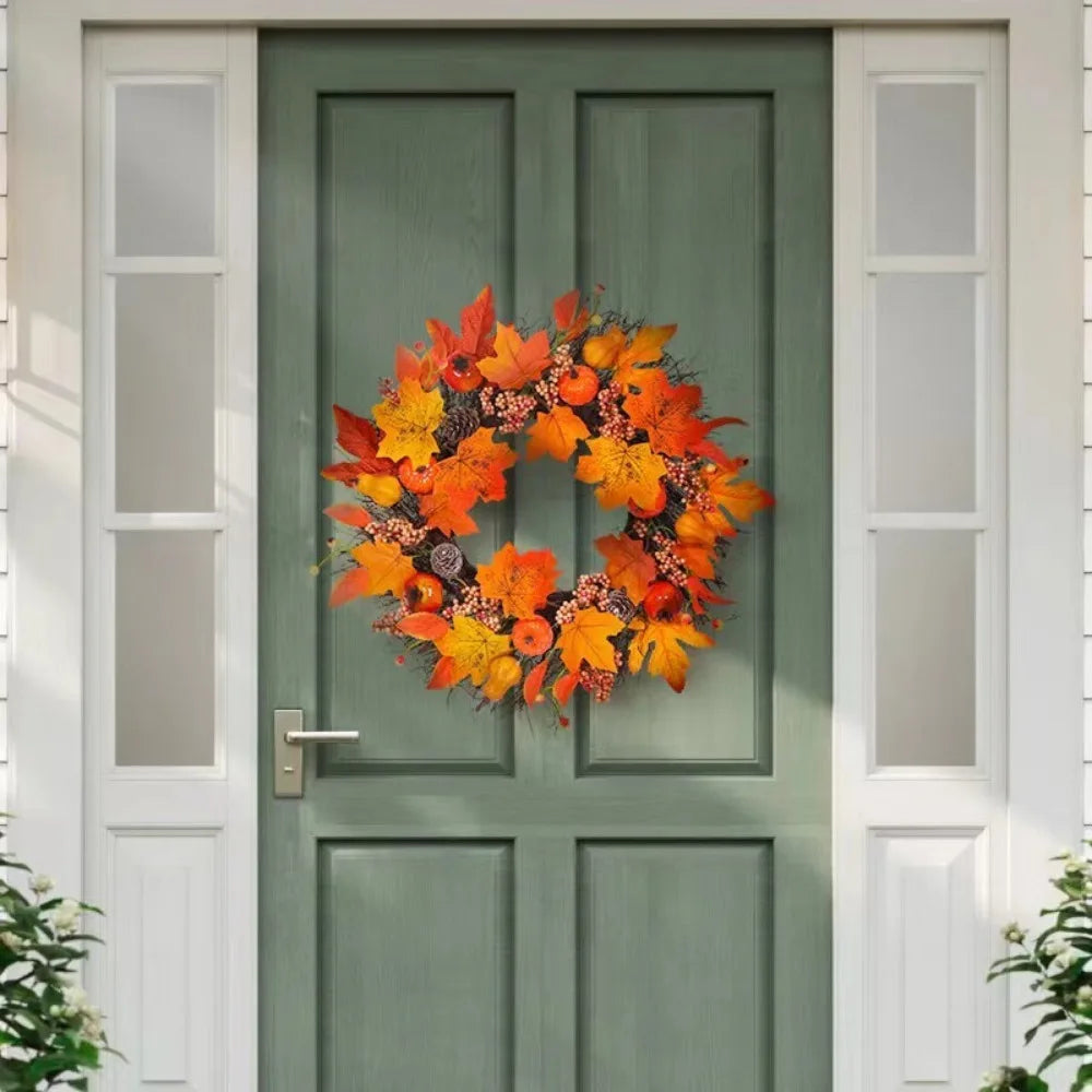 Zhejiang Hign-concerned Chemical Fall Maple Leaves Door Wreath