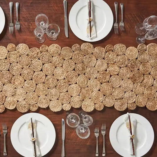 Guangdong Rustic Organic Jute Table Runner Handwoven