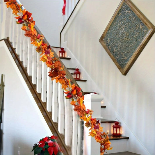 Zhejiang Fall Maple Leaf Garland Hanging Vine Decor