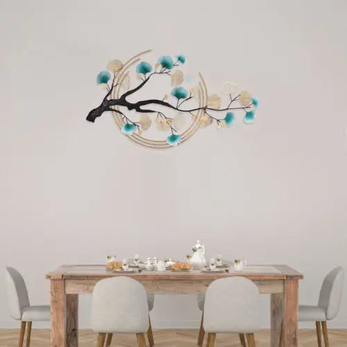 3D Ginkgo Leaf Metal Wall Decor Art Nature Wall Sculpture
