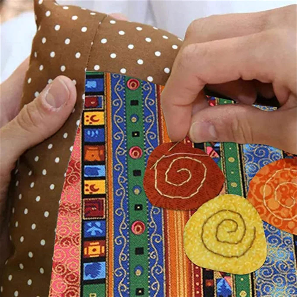 TWISTER 5 Piece Colored Ethnic Pattern Cotton Fabric Set