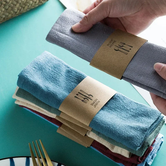 Guangdong Cotton Linen Table Napkins Tea Towels Absorbent