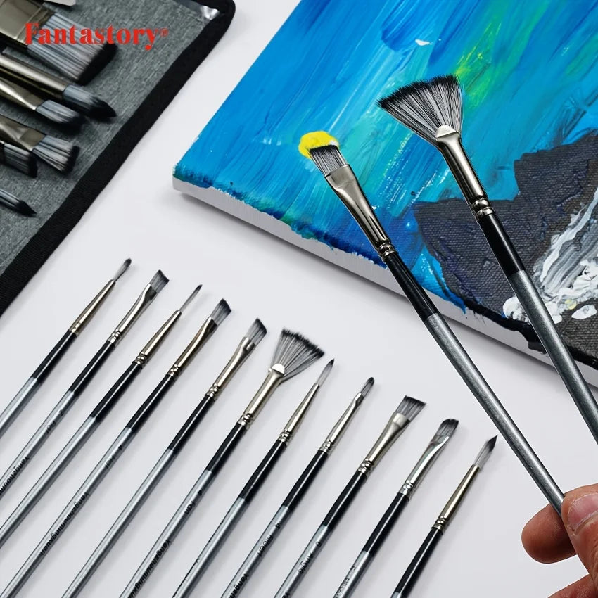 Hair 24pc Paint Brush Set With Mixing Knife And Box