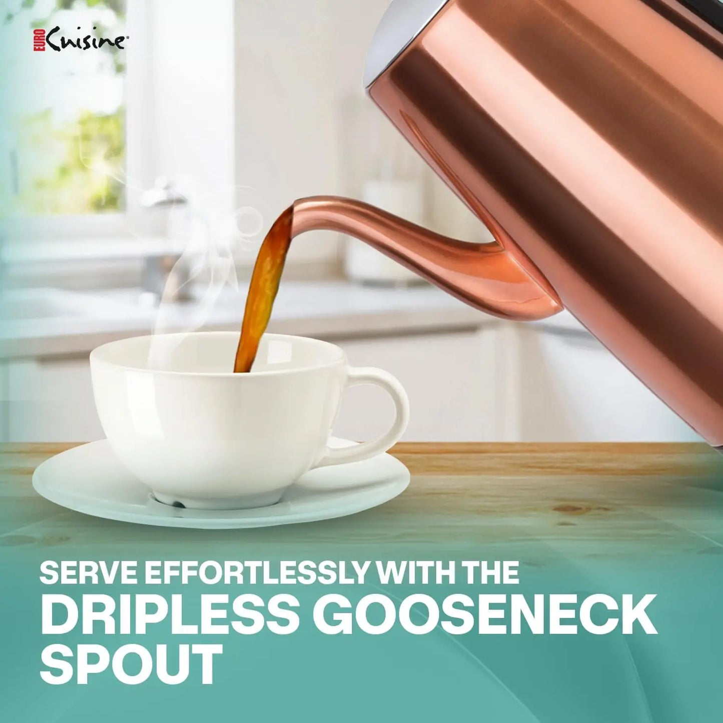 Iosn Stainless Steel Coffee Percolator Gooseneck Spout