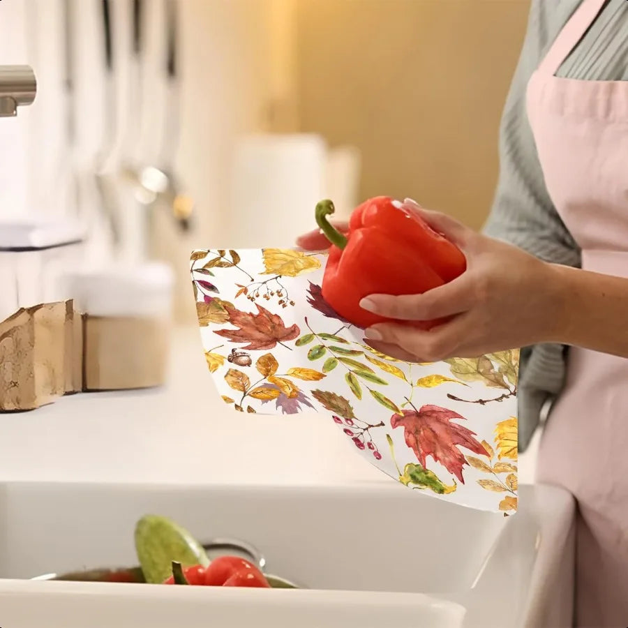 Hign-concerned Fall Leaves Napkins 50 Pcs Maple Leaf 3 Ply