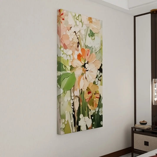 Hign-concerned Abstract Floral Canvas Wall Art Piece