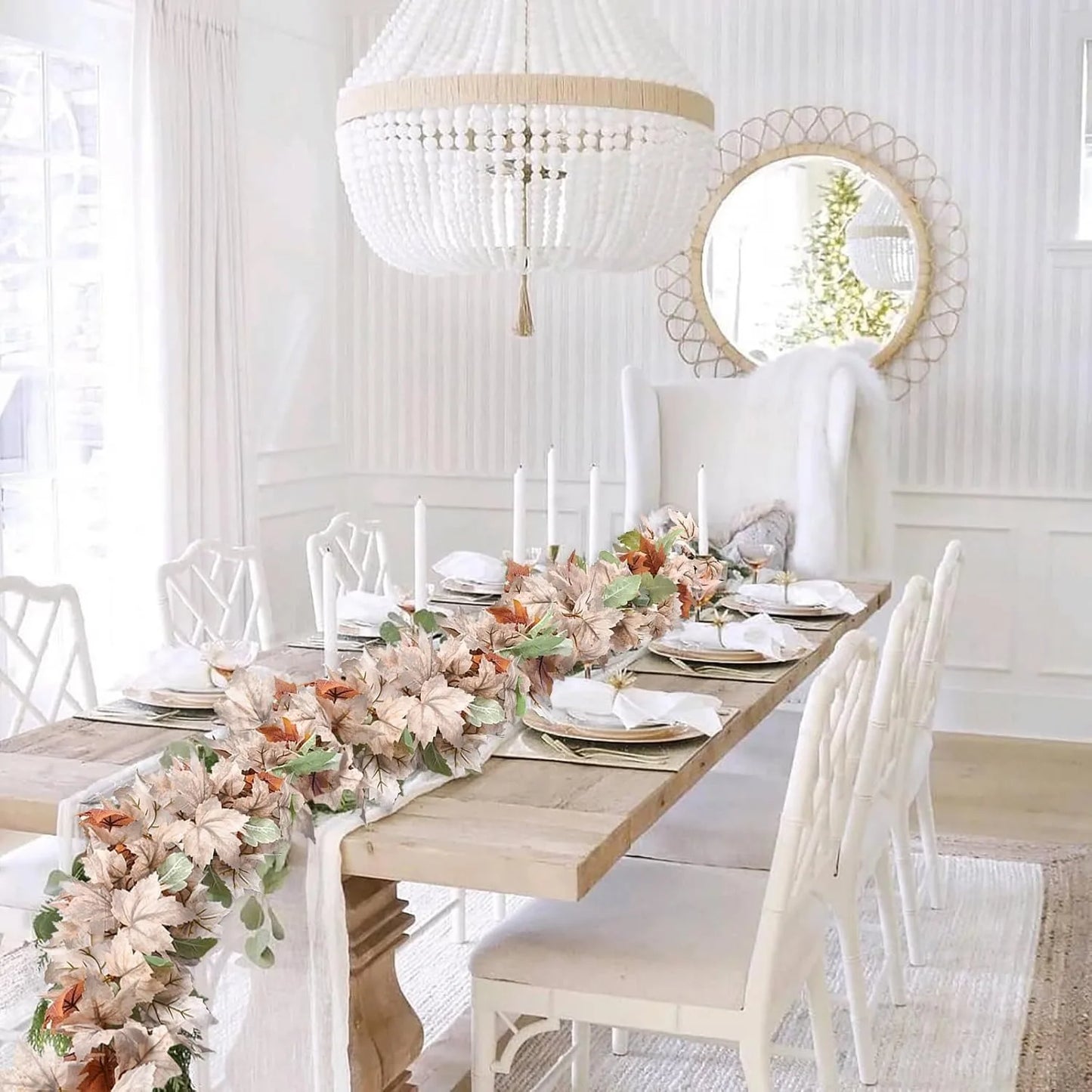 Maple Leaf Vine Garland 2 Pack For Fall Decor