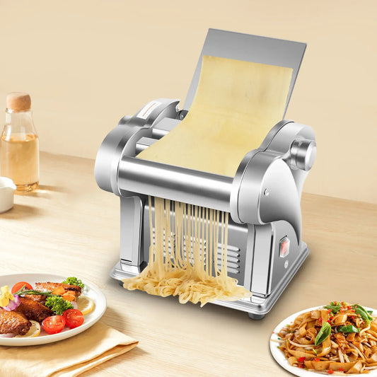Bymaocar 110V Pasta Machine Noodles Dumpling Skin Maker