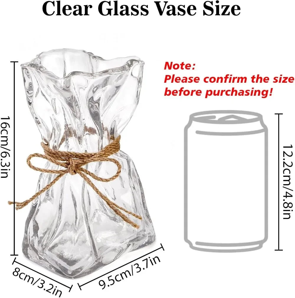 Hign-concerned Glass Vase Modern Art Deco Sleek Tabletop