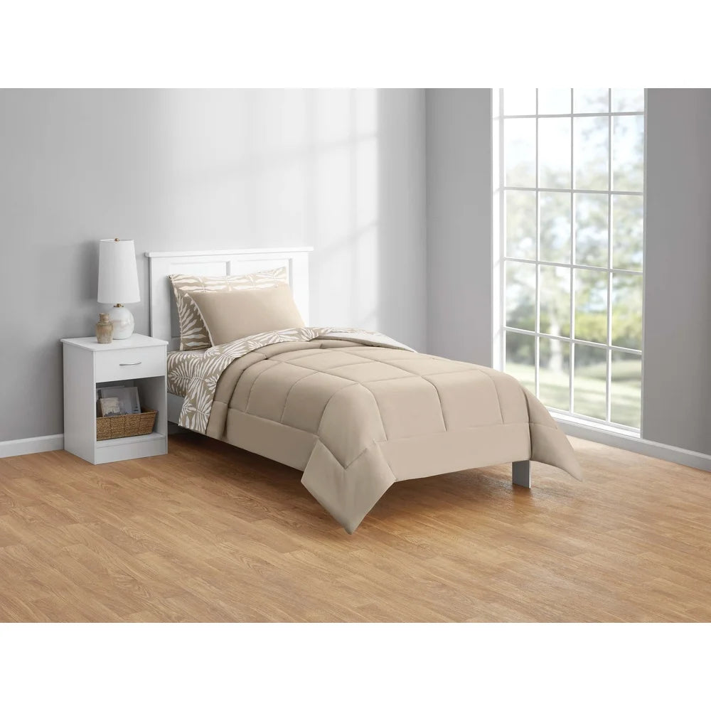Dutrieux 5 Piece Reversible Comforter Set With Sheets