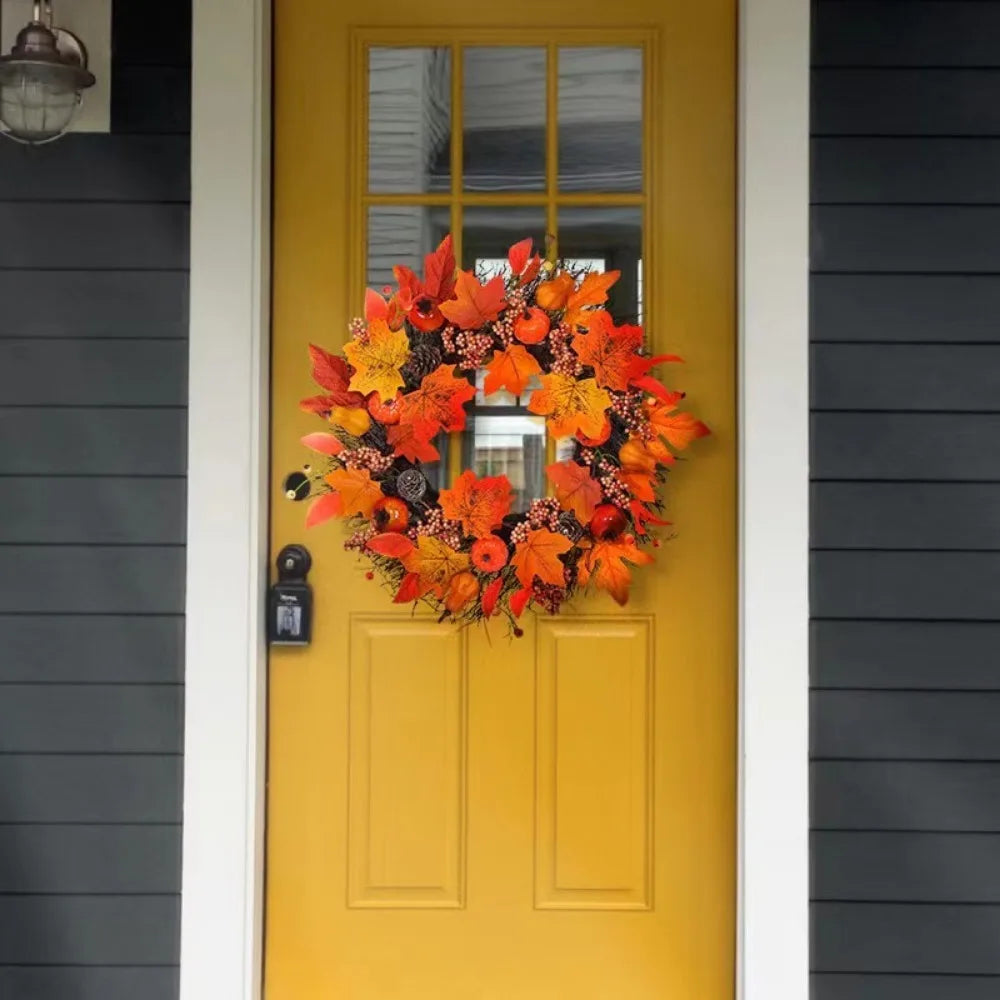 Zhejiang Hign-concerned Chemical Fall Maple Leaves Door Wreath