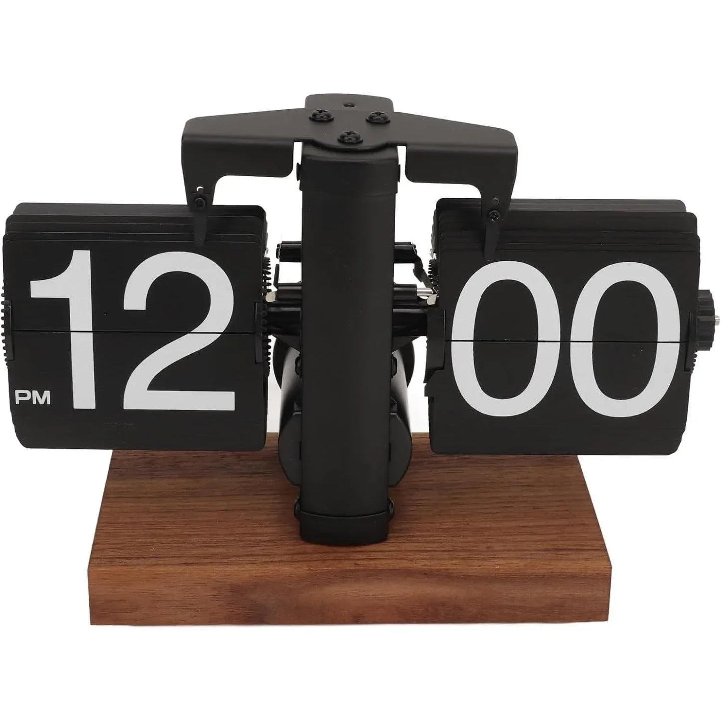 Hign-concerned Retro Flip Desk Clock with Automatic Rotating Tube