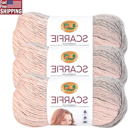 XMSJH Scarfie Bulky Acrylic Wool Yarn Self Striping