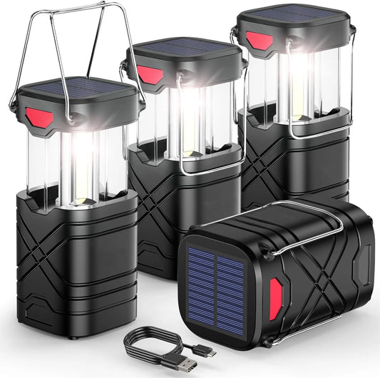 KPSTEK Rechargeable Camping Lights Solar USB LED 3 Modes