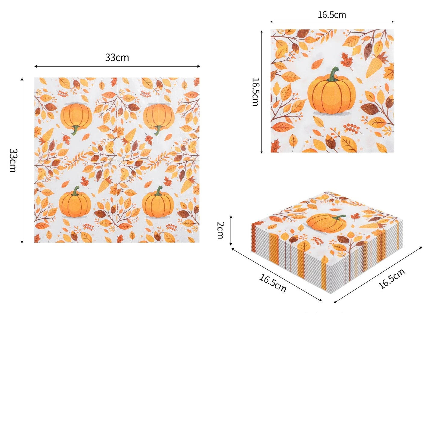 Autumn Maple Leaf Thanksgiving Napkins