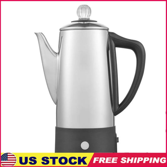 XMSJ Stainless Steel 6 Cup Automatic Coffee Percolator