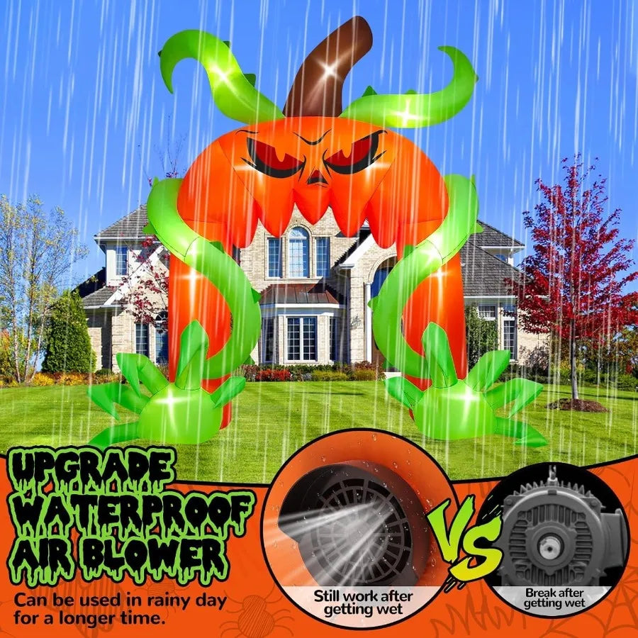 Hign-concerned Giant Pumpkin Halloween Arch Inflatable