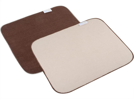 SINLAND Microfiber Dish Drying Mat Ultra Absorbent 2 Pack