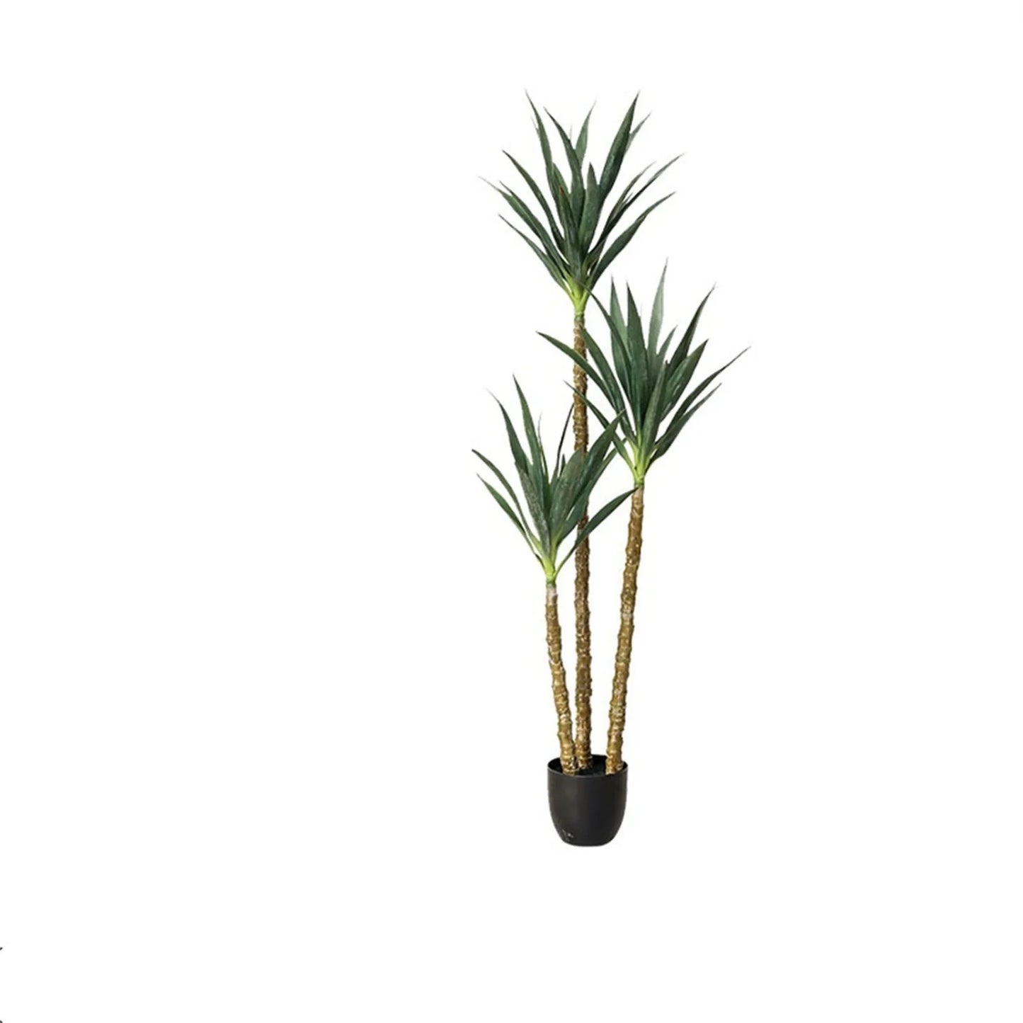 HiMISSCN Faux Agave Artificial Tree With Three Trunks