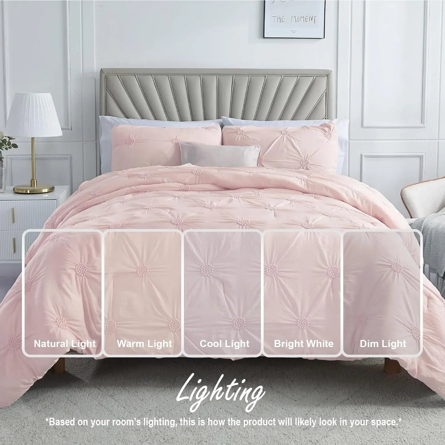 Breez Retail Therapy 3 Piece Pintuck Comforter Set 3D Floral