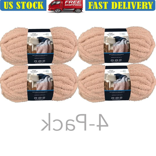 XMSJ 100 Polyester Sparkle Super Bulky Chenille Yarn