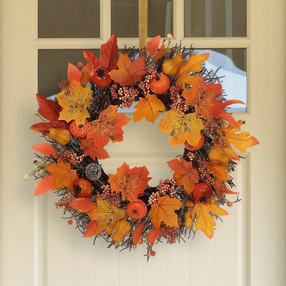 Zhejiang Hign-concerned Chemical Fall Maple Leaves Door Wreath