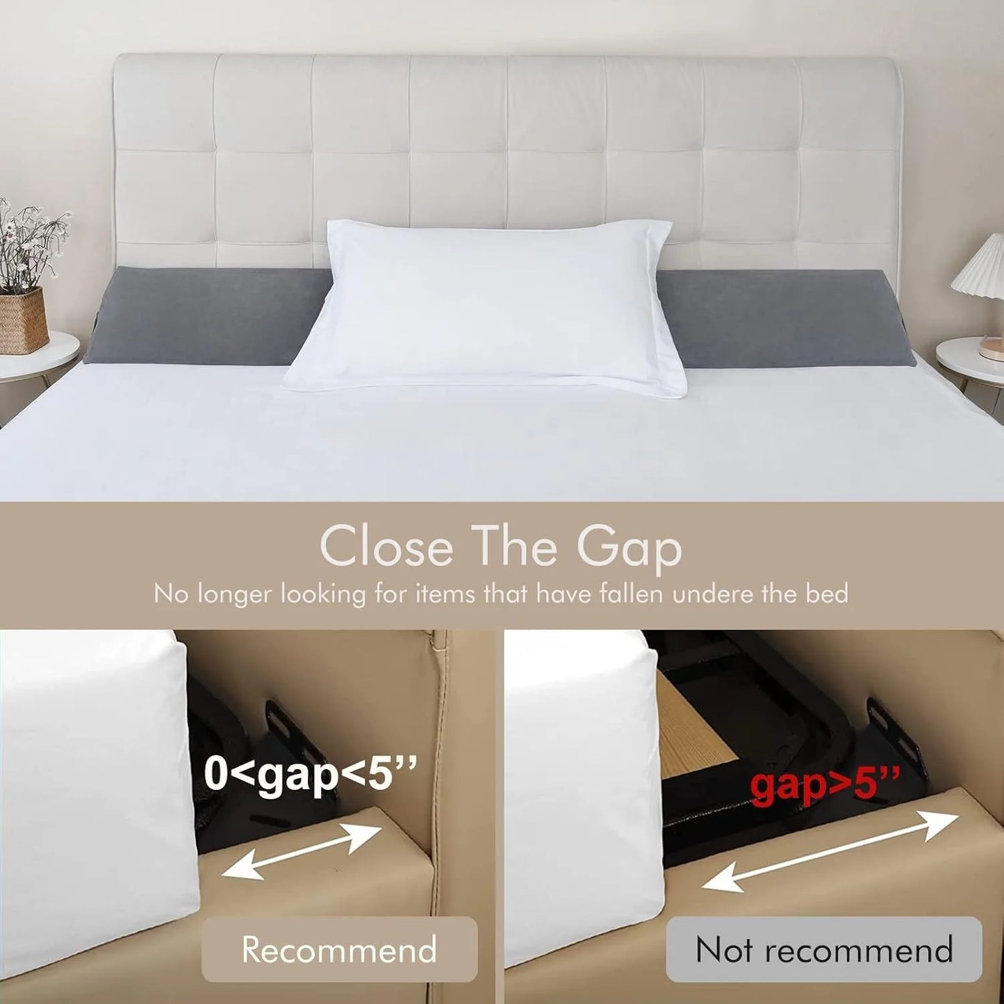 Breez Retail Therapy Wedge Pillow For Headboard Gap Filler