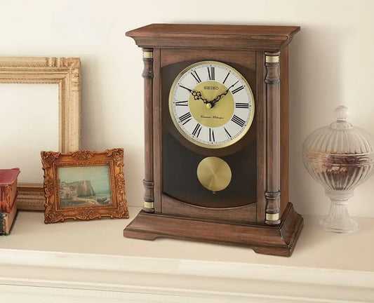 Hign Concerned Baron Mantel Chime Clock Analog Design