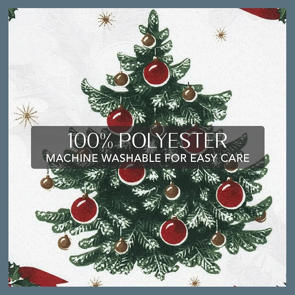 DUTRIEUX Reversible Christmas Placemats Set 4 Polyester