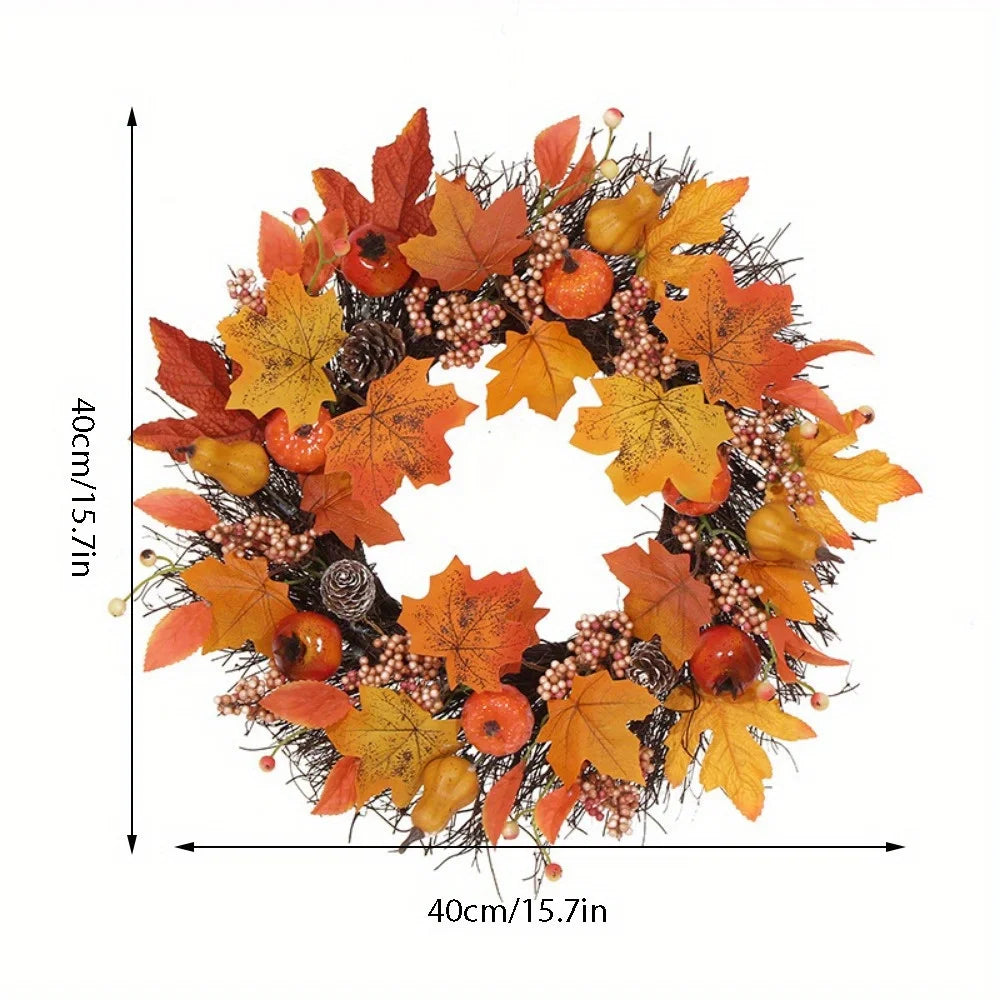 Zhejiang Hign-concerned Chemical Fall Maple Leaves Door Wreath