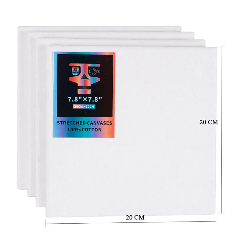Ophir 4 Pack Cotton Canvas For Oil Acrylic Painting TA006