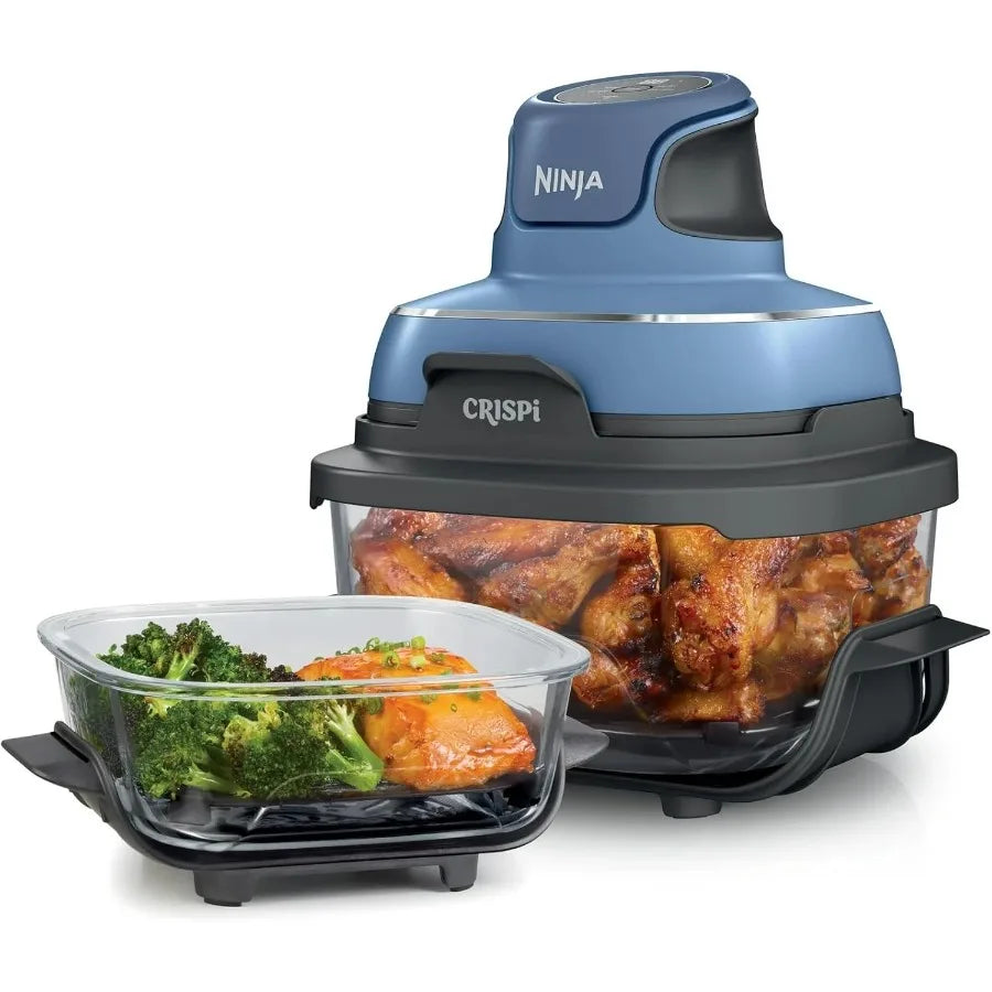 XMSJ Crispi Glass Portable Cooking System With 4 Qt Containers