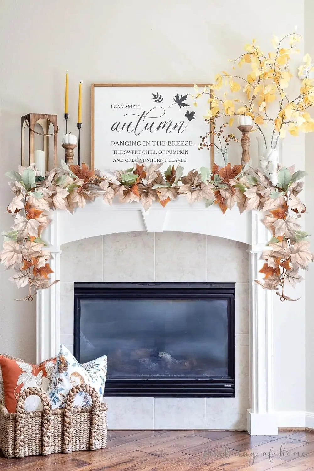 Maple Leaf Vine Garland 2 Pack For Fall Decor