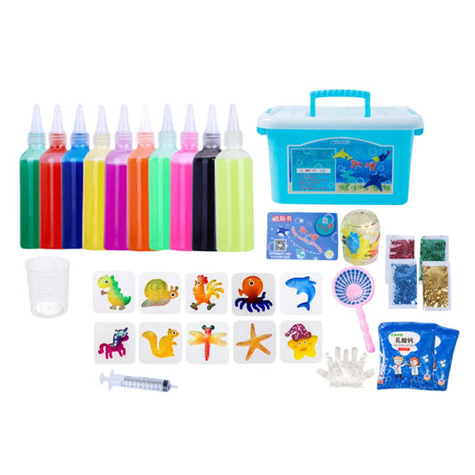 DIY Magic Water Elf Toys Kids Handmade Craft Painting Stickers Fairy Gel Ocean Mold Montessori Education Toys Children Gift