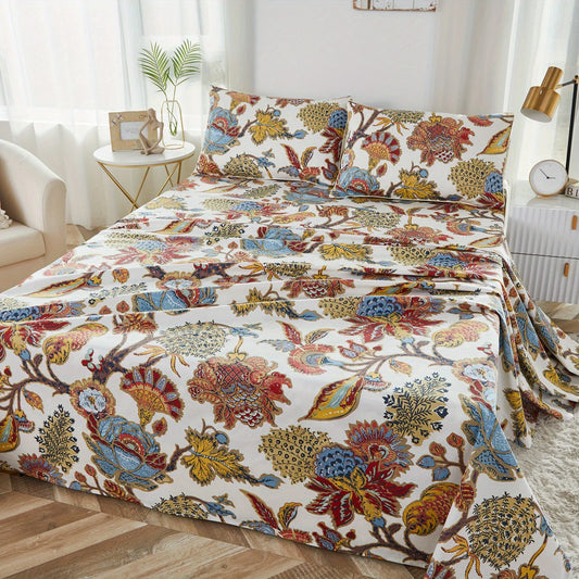 LISSTHERCN Egyptian Cotton Fitted Sheet Set Boho Bedding